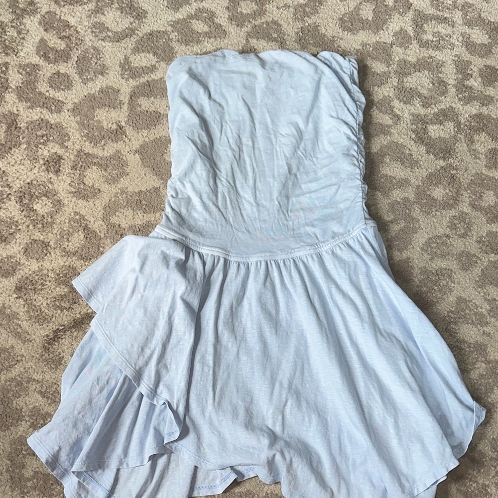 Aerie asymmetrical strapless dress